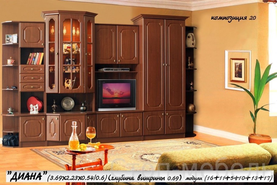 Мебель стенка Дианна Диана Союз