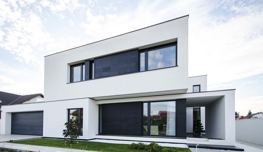 Облицовка фасада в стиле Минимализм