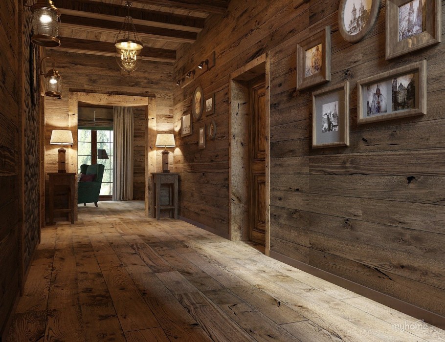 Прихожая в стиле Шале