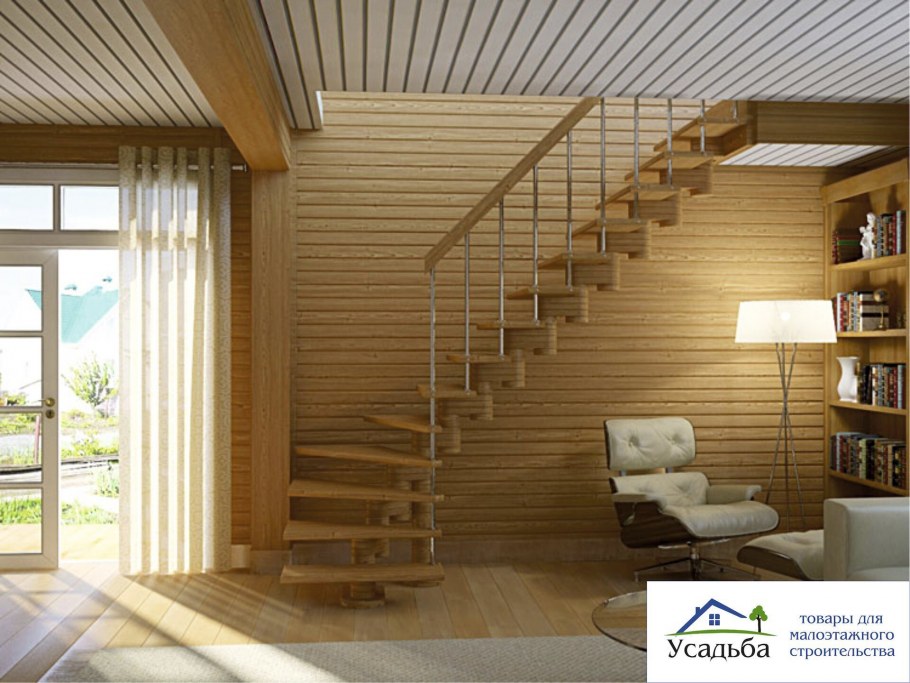 Лестница из бука «к-008м», Profi & Hobby