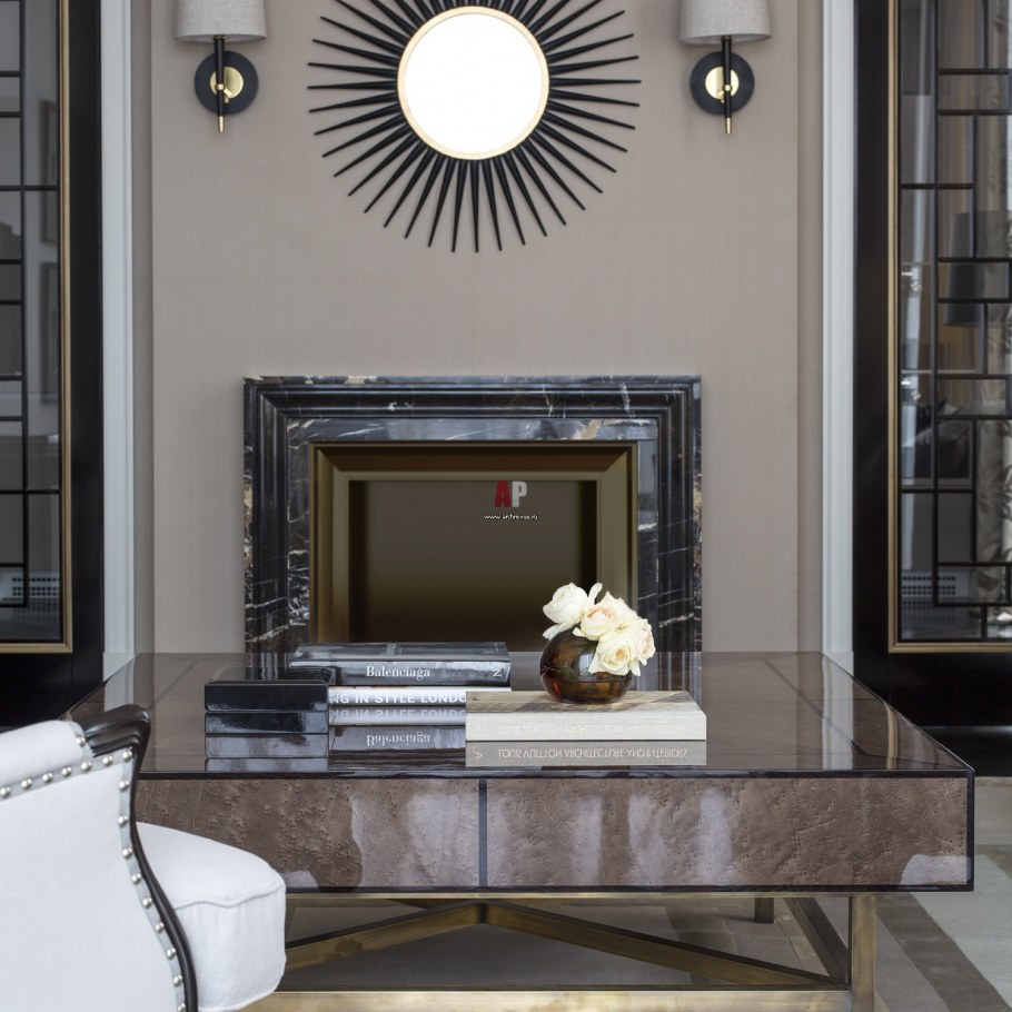 Камин в стиле арт деко