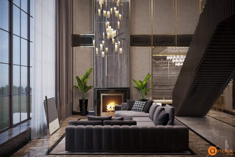 Джунгли в интерьере ар деко