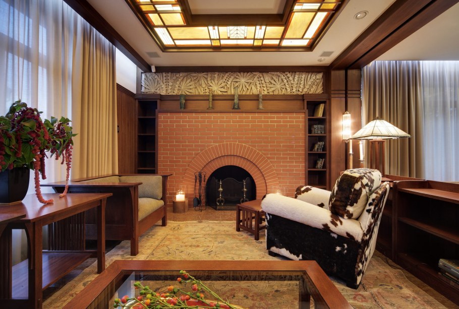 Кухня-гостиная в стиле арт деко