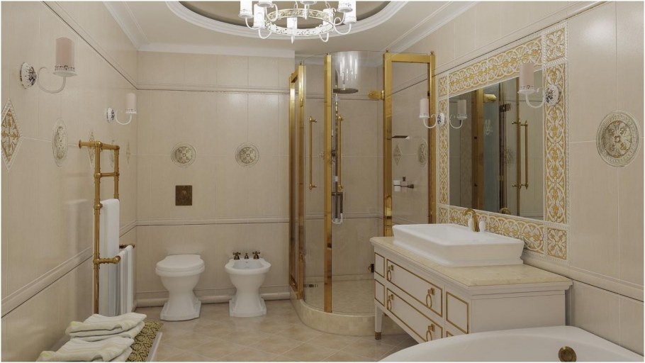 Ванные комнаты в стиле Неоклассика