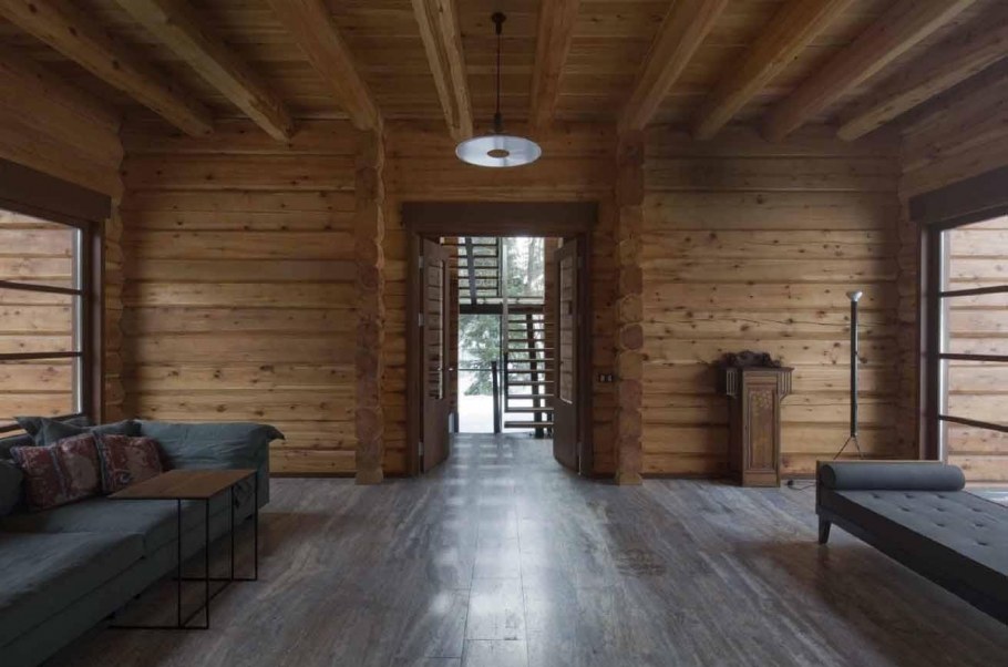 Брус еловый внутри