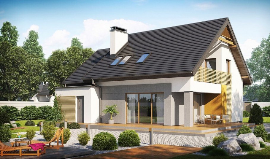 Z500 проекты одноэтажных с мансардой