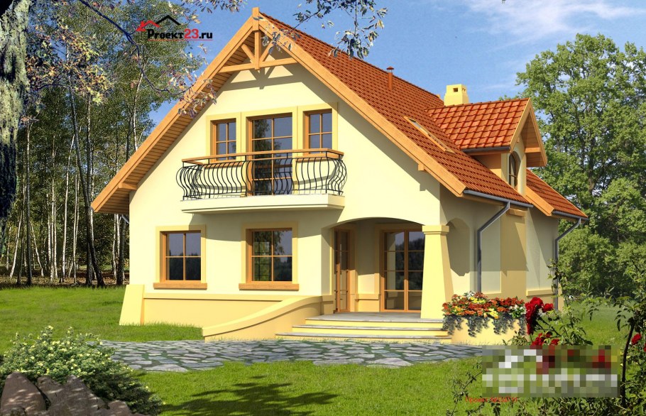 Мансардный дом