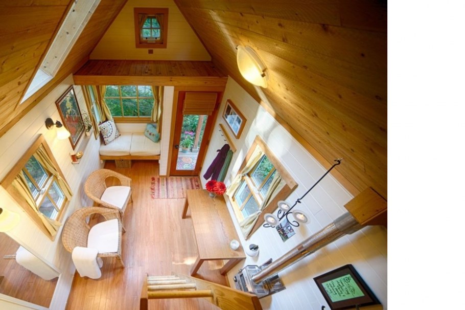 Маленькие садовые домики внутри и снаружи