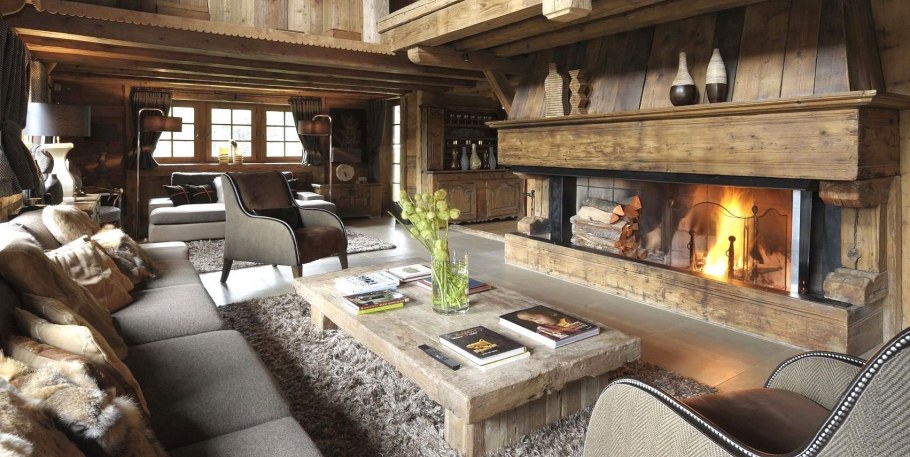 Камин интерьер Shale