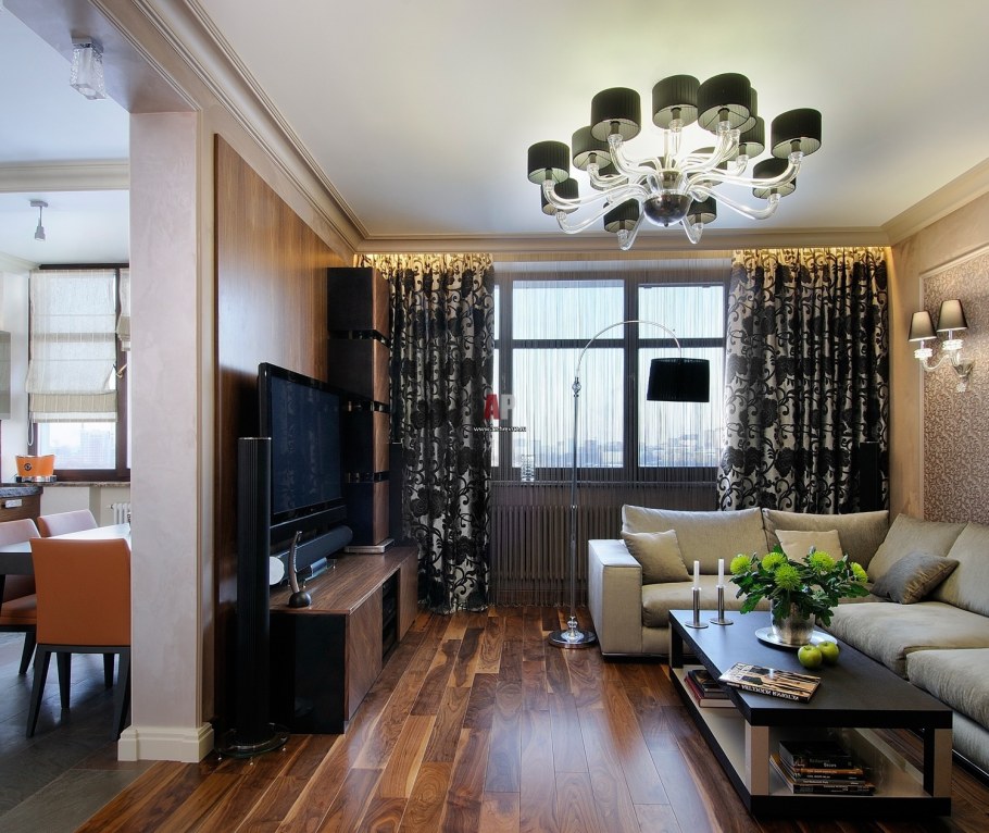 Гостиная в Российской квартире