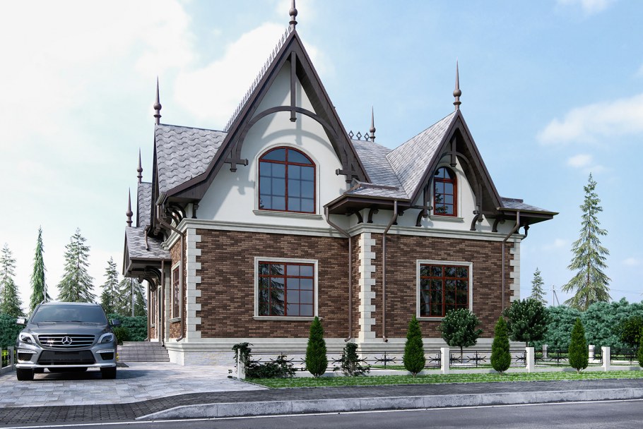 Коттедж в неорусском стиле