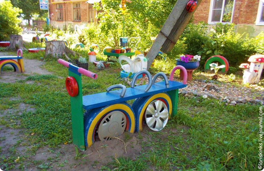 Загончик на участке детского сада