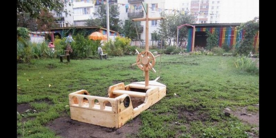 Обустройство детских площадок в детском саду