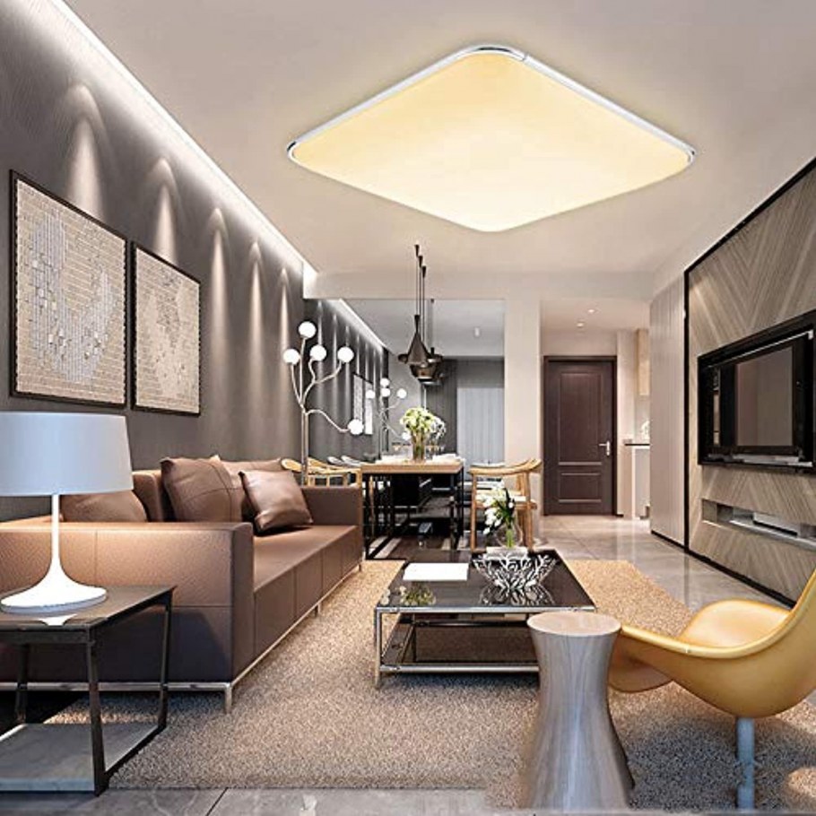 Освещение в прямоугольной комнате