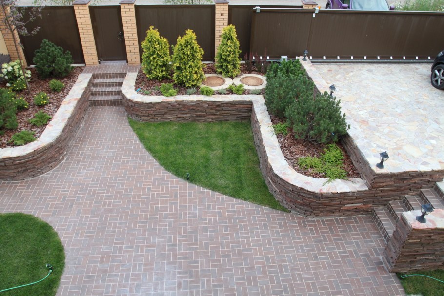 Подпорная стенка для парковки