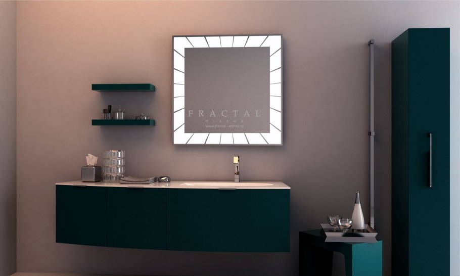 Зеркало Омега Гласс с подсветкой