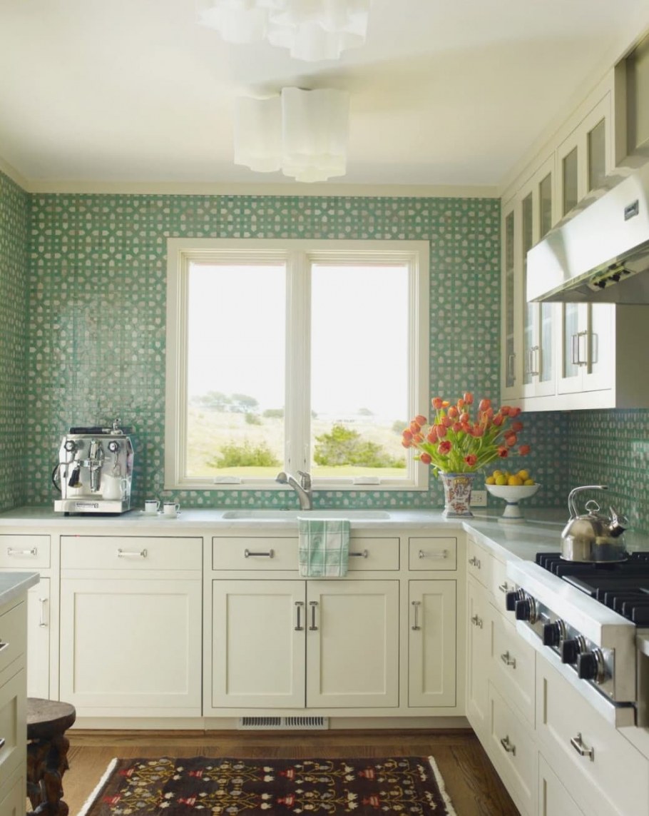 Кухня лавандового цвета