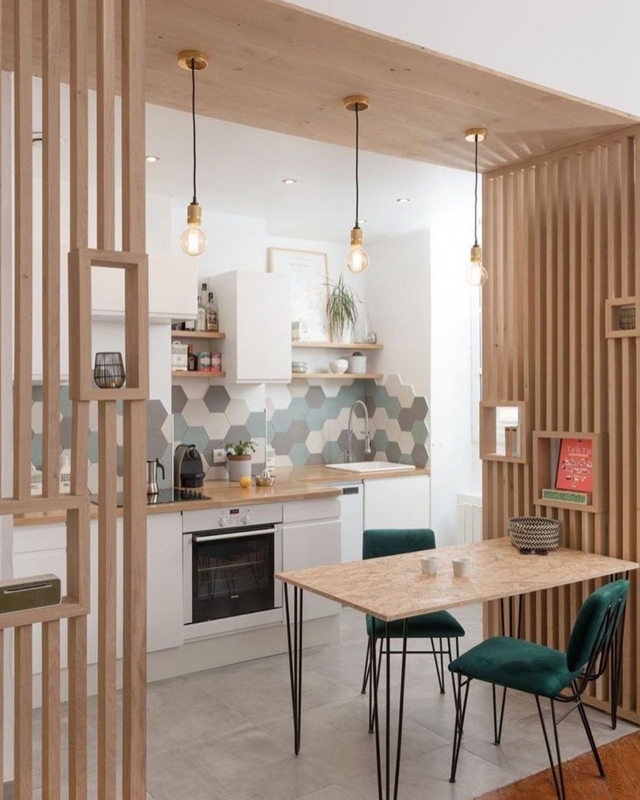 Кухня гостиная с перегородкой