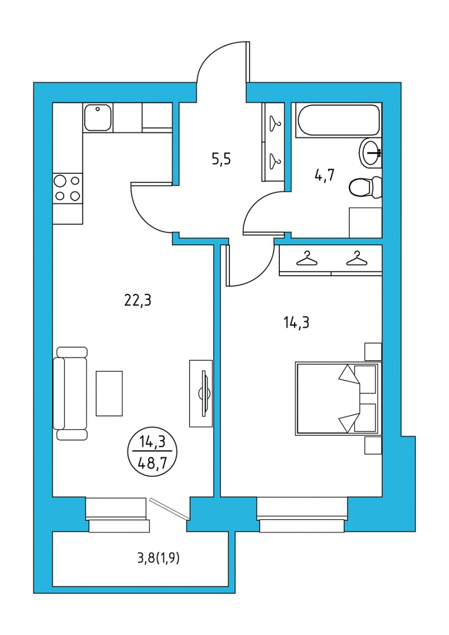 Планировка квартиры вид сверху