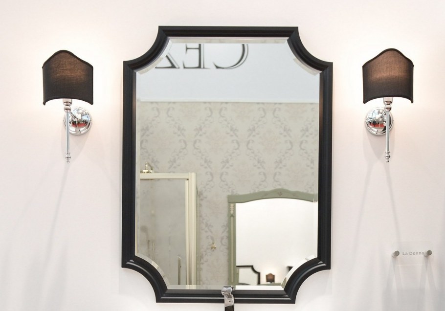 Зеркало Aqwella 5 Stars LADONNA черное