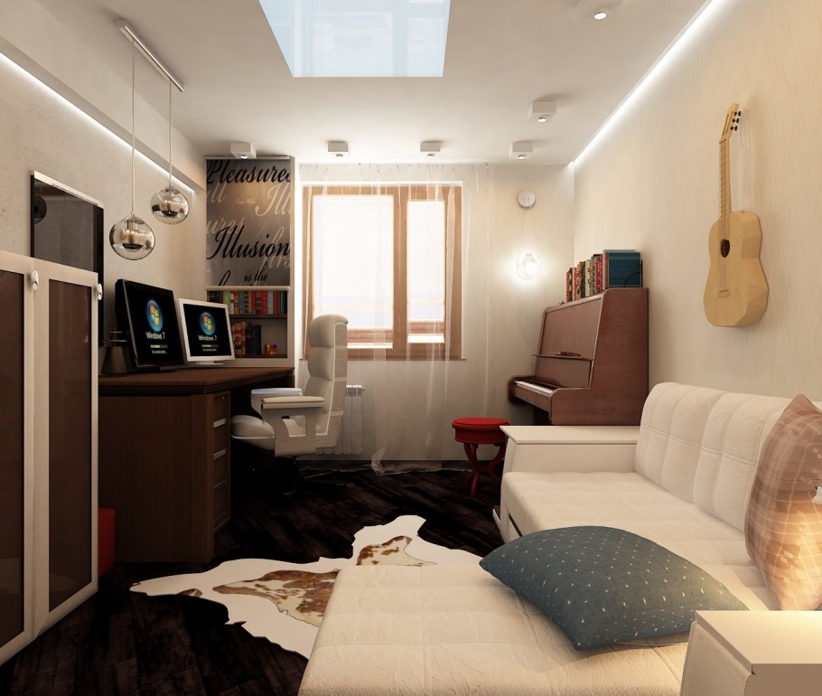 Гостиная с туалетным столиком