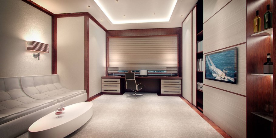 Гостиная с кабинетом планировка