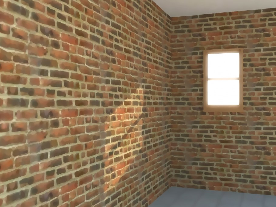 Крашенная кирпичная кладка