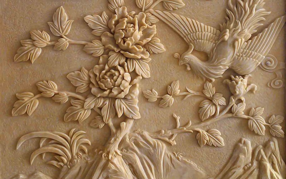 Барельеф в интерьере