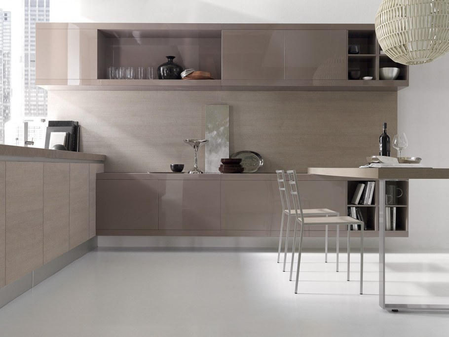 Стеновая панель Тропикана в интерьере кухни от Леруа Мерлен