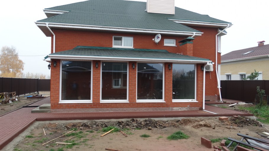 Застекленная веранда фасад