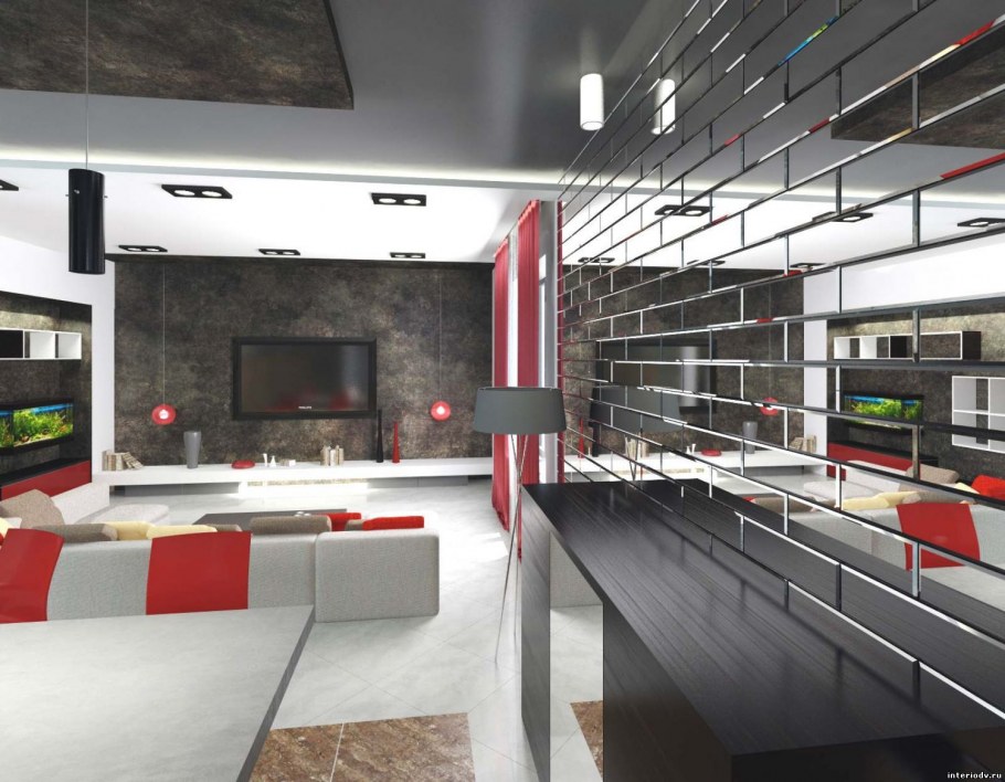 Двухуровневый пентхаус в стиле лофт Нью Йорк