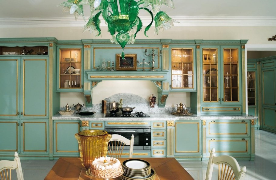 Кухня Прованс минт зеленый