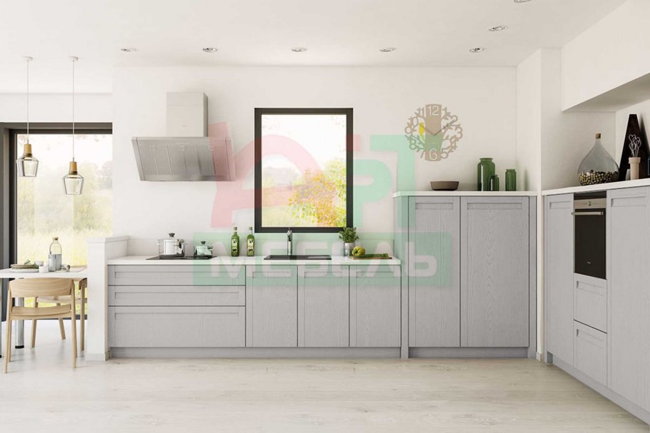 Кухня цвета латте