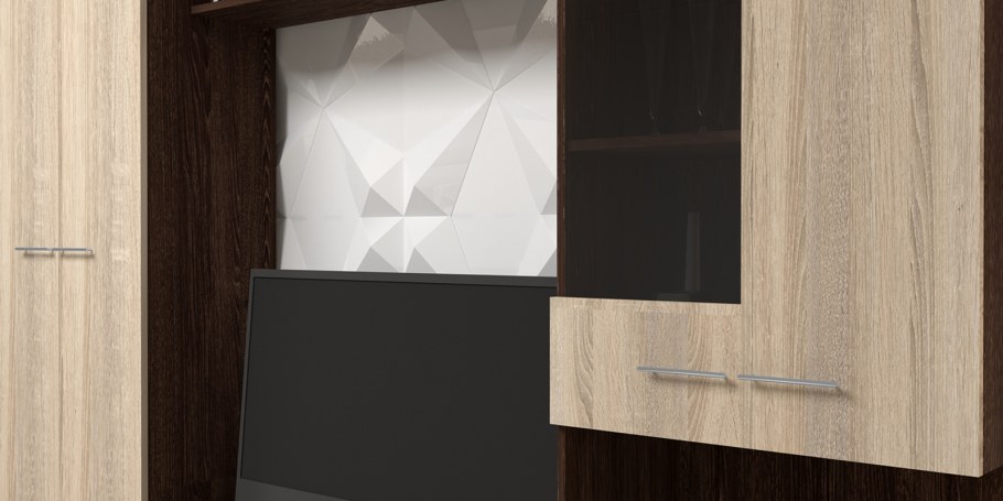 Стенка Домино дуб сонома/латте