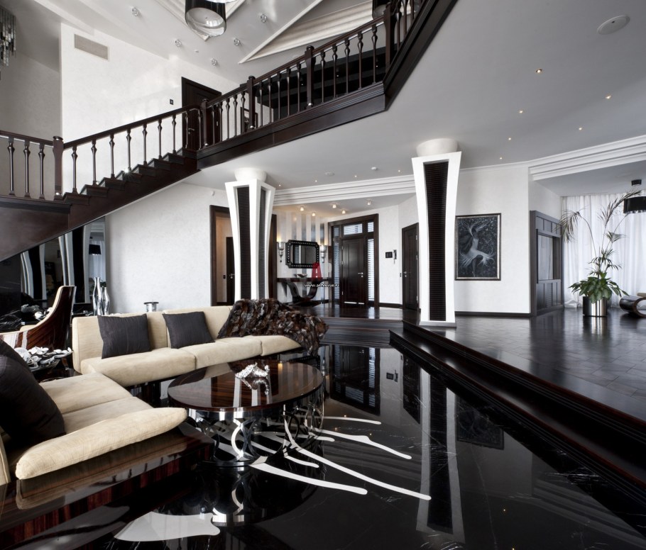 Большая гостиная в особняке