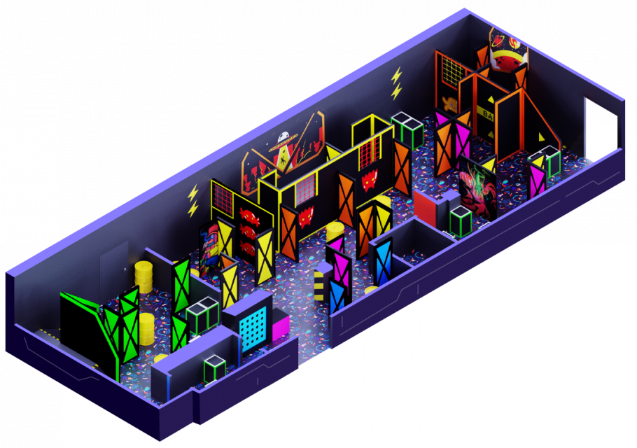 Роспись стен лазертаг