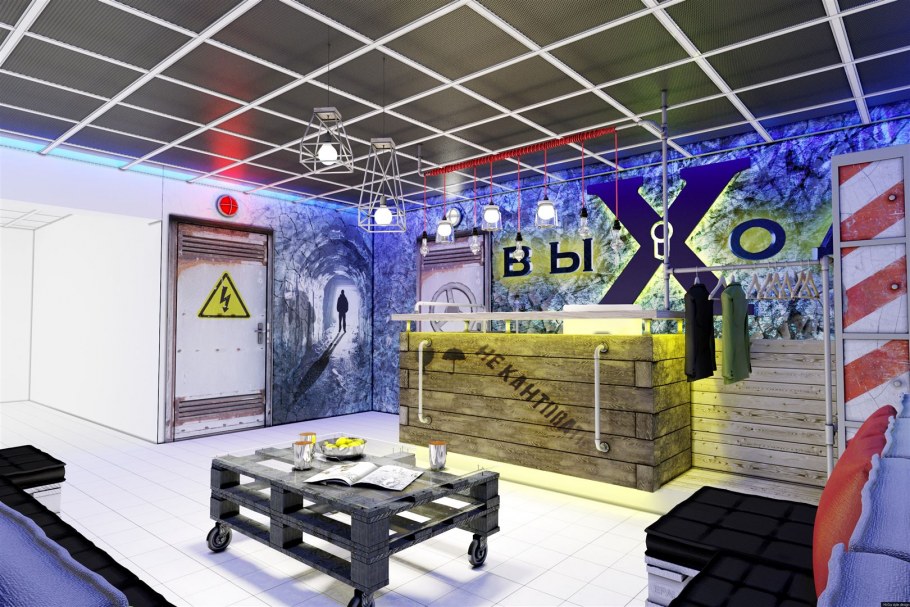 Интерьер для лазертага