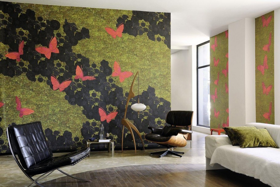 Модные обои в гостиную 2020