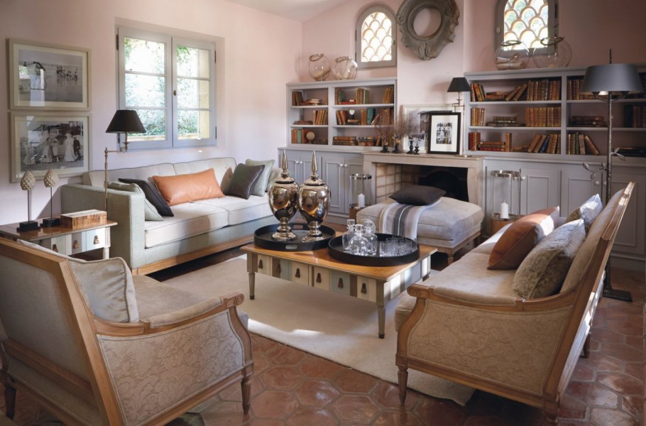 Гостиная в стиле гранж