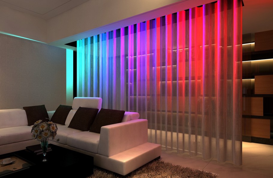 Перегородка с подсветкой