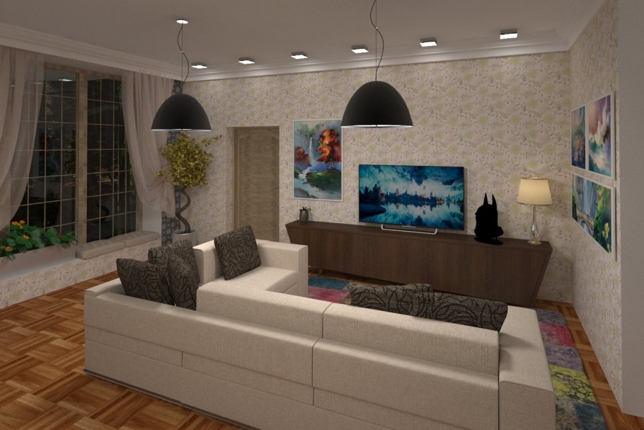 Зал с зоной отдыха