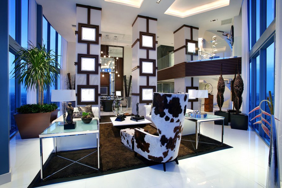 Декорирование столбов в интерьере