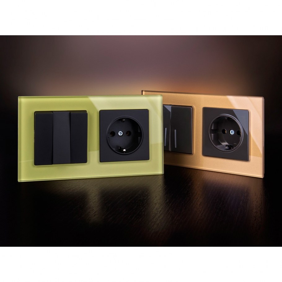 Розетки Werkel Favorit стеклянные