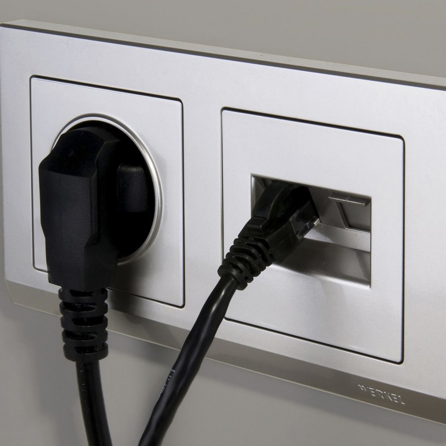 Werkel розетка rj45 двойная серебро