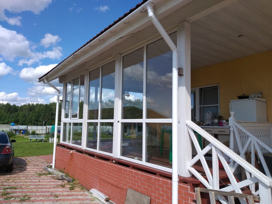 Застекленная терраса к дому