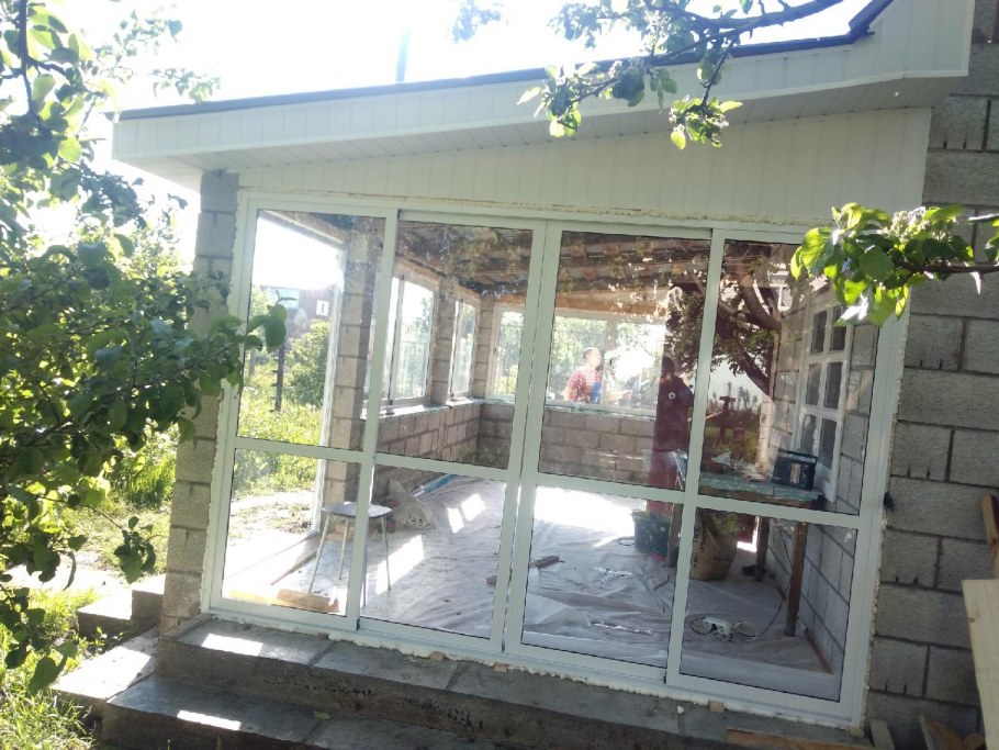 Зимний сад веранда остекленные