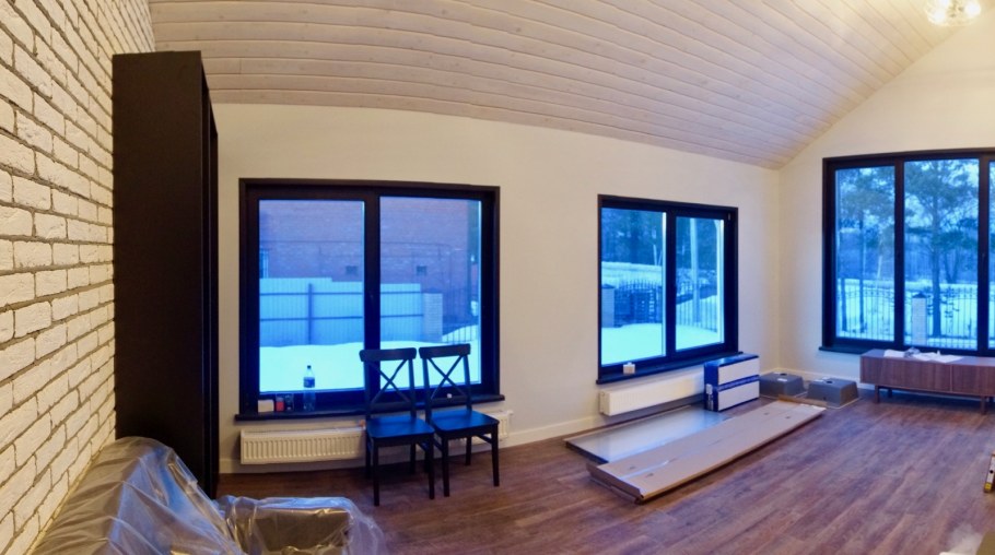 Дом из СИП панелей отделка внутри