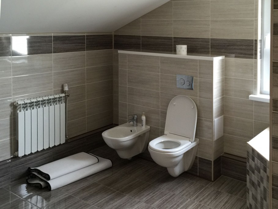 Отделка санузла в доме из СИП панелей