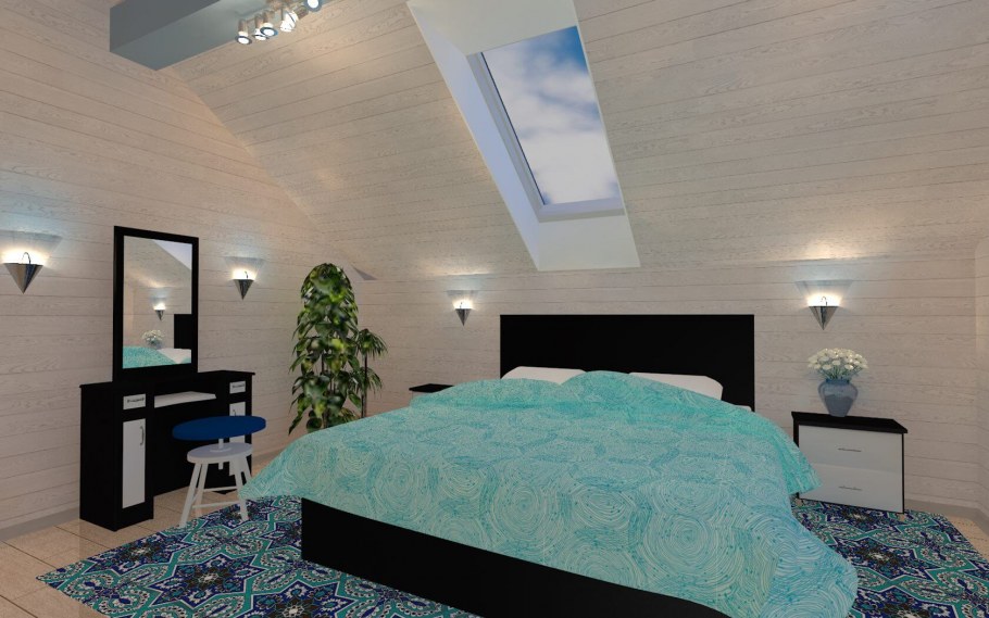 Интерьер дома из СИП панелей внутри