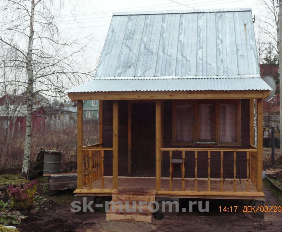 Пристрой веранды к дачному дому